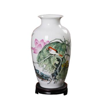 瓷博 景德镇陶瓷工艺品 和谐情韵 瓷瓶