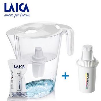 意大利laica莱卡净水壶便携式家用自来水过滤器滤水壶GS509H-2 一壶两芯