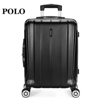 POLO 拉杆箱大容量男女通用行李箱万向轮密码箱商务出差旅行箱24寸 080661
