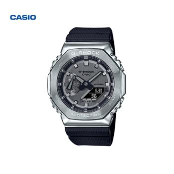 卡西欧GM-2100-1APR欧8金属八边形手表