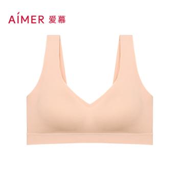 爱慕 爱慕内衣女红品薄款净痕软支撑反定杯文胸AM176141 抗菌波浪背心式