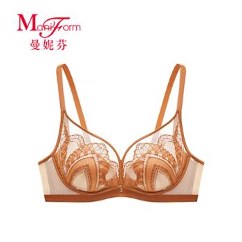 曼妮芬 20812417女士聚拢软支撑文胸性感蕾丝内衣舒适胸罩 2025春