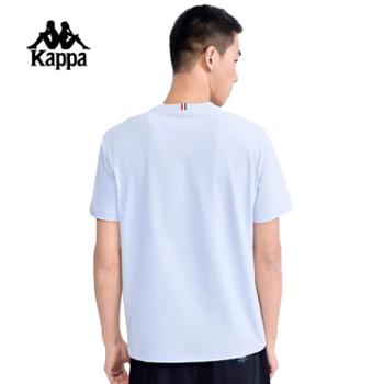 Kappa卡帕夏季新款运动休闲简约百搭短袖男士T恤K0F32TD21