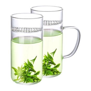明尚德家用办公泡茶过滤玻璃杯280ml