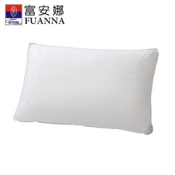 富安娜/FUANNA 简约素色蚕丝海蒂丝棉枕 蚕丝+化纤