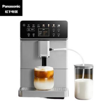 松下/Panasonic 意式咖啡机 全自动磨豆研磨一体机 商用奶泡机 豆粉两用 彩屏触控 NC-EA801