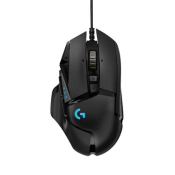 罗技/Logitech 主宰者有线游戏鼠标 黑色 G502 HERO