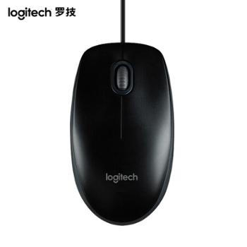罗技/Logitech 全尺寸有线鼠标 B100