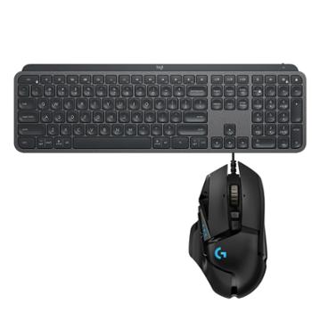 罗技/Logitech 无线蓝牙键盘+有线游戏鼠标键鼠套装 MX Keys S+G502 HERO