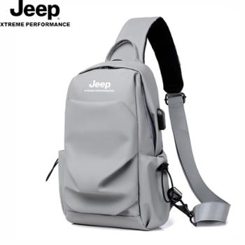 吉普/JEEP 多功能斜挎包肩包 大容量胸包可调节肩带通勤包P243078230