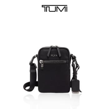 TUMI/途明 Voyageur女士斜挎包 休闲简约单肩斜挎背包 黑色拼烟枪色0196614DGM