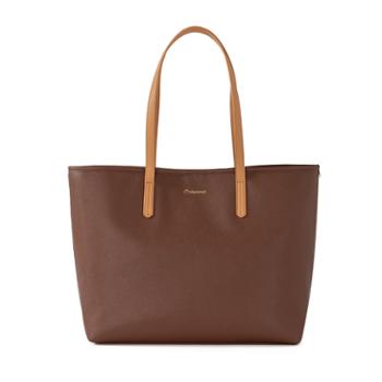 外交官/Diplomat 时尚女包大容量托特包单肩包 焦糖棕DS-14205L