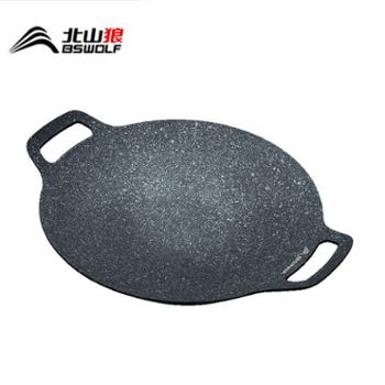 北山狼韩式露营烤肉盘铁板烧烤肉锅家用麦饭石煎盘烧烤盘 BSW-SK075