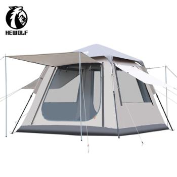 公狼全自动速开防雨野营露营装备方顶帐篷 1847