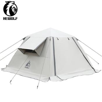 公狼帐篷户外折叠便携式天幕双层加厚公园露营野营速开 Z2022