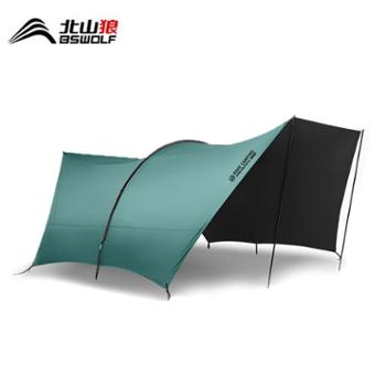 北山狼户外折叠便携隧道黑胶防晒露营凉棚帐篷天幕ZL0100