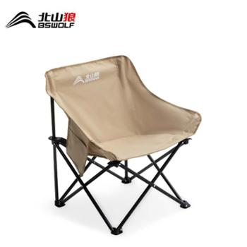 北山狼露营户外烧烤折叠椅子便携钓鱼凳月亮椅YZ056