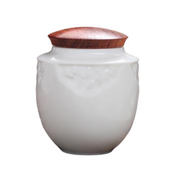 陶立方 羊脂白瓷茶叶罐TF-6032 顺福