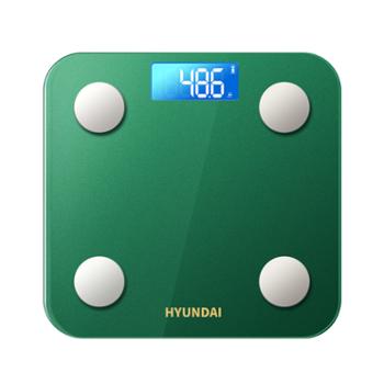 韩国现代（HYUNDAI）电子秤体重秤人体家用暗夜绿BT96电池款
