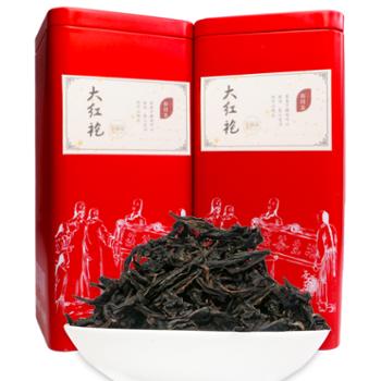 裕园茶 大红袍浓香型 乌龙茶 武夷山原产地送礼 铁罐装125g/罐