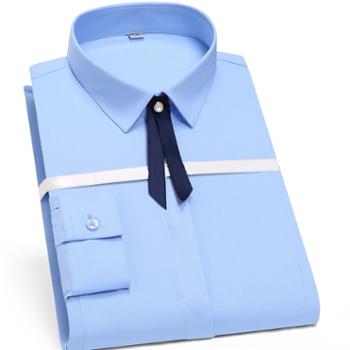 金盾 女士男士衬衫 竹纤维职业正装衬衣