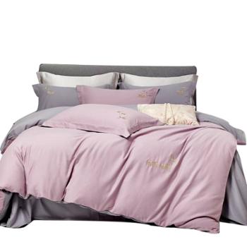 雅迪娜/ADINOR&nbsp;全棉加厚刺绣磨毛四件套&nbsp;适用1.5m/1.8m/2.0m床