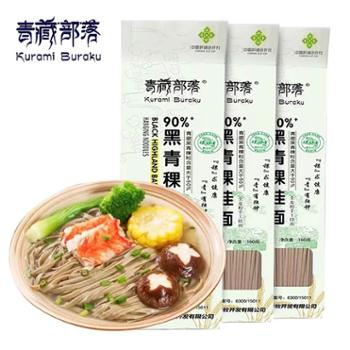 青藏部落&nbsp;90%黑青稞挂面非油炸杂粮面条&nbsp;160g袋/160g*2/160g*3