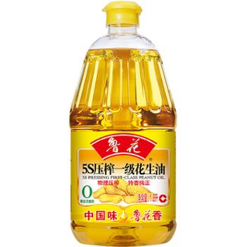 鲁花&nbsp;5S一级压榨花生油&nbsp;食用油&nbsp;1.8L/桶