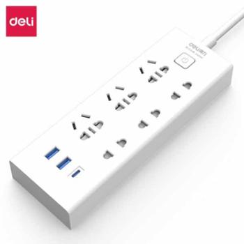 得力（deli）插线板18289 智能USB Type-C插座
