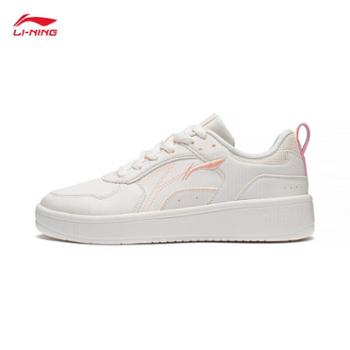 李宁 女鞋经典百搭 新款穗岁系列 运动鞋小白鞋 AGCT148-2