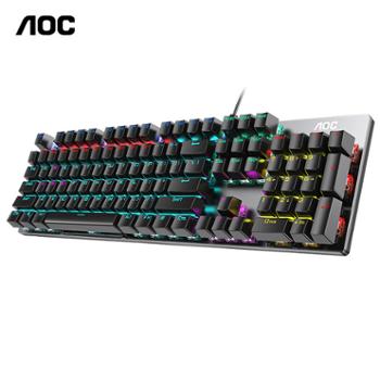 AOC 机械 有线键盘 104键背光 GK410