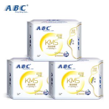 ABC KMS纤薄棉柔日用组合装卫生巾240mm*8片*3包