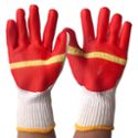 美罗迪红胶天然橡胶贴片耐磨劳保护止防滑手套工作一包12双建筑行业专用