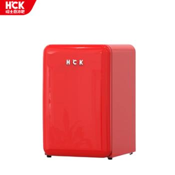哈士奇/HCK 冰箱107升迷你小冰箱饮料酒水冰柜冷冻冷藏两用冰箱 BC-130RDC 2级能效