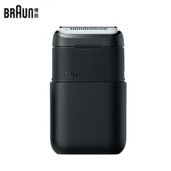 博朗/Braun 迷你剃须刀 便携往复式剃须刀刮胡刀 超小机身 超长续航 旅行必备 送男友生日礼物 黑色款