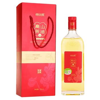 得尔乐 高山红花山茶油食用油低温冷榨茶籽油 500mL