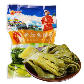 太阳河 金川高原老坛鱼酸菜 400g/袋X3袋