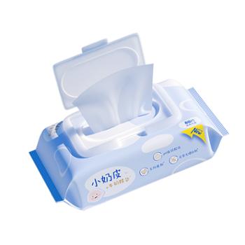 洁柔湿巾亲肤小奶皮卫生湿巾1包80片