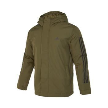 阿迪达斯 adidas 男子3S HOODED JKT棉服外套 IP2535