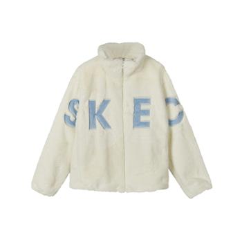 斯凯奇（Skechers）女子立领加厚羊羔绒保暖外套 L323W078