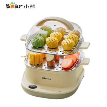 小熊/Bear 电蒸锅6L/24L双层三层可选 家用早餐包子饺子蒸锅多功能蒸蛋器早餐机蒸箱 大容量不锈钢蒸盘 可预约定时电蒸笼 DZG-C60T7/DZG-CB3P2