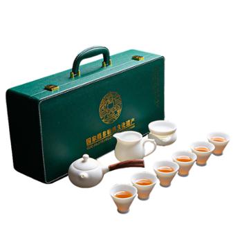 小茶犊&nbsp;羊脂玉瓷&nbsp;10头素烧&nbsp;哑光面&nbsp;侧把壶&nbsp;茶具