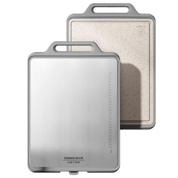 康巴赫&nbsp;不锈钢物纤维双面抗菌菜板&nbsp;加厚案板不易发霉切菜板擀面板