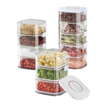 炊大皇&nbsp;保鲜盒&nbsp;香料收纳盒&nbsp;方形佐料密封盒可冷藏冷冻