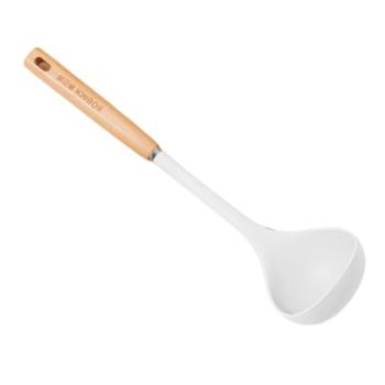 康巴赫（KBH)勺子&nbsp;硅胶勺&nbsp;家用不伤锅汤勺不粘锅涂层内胆锅专用白色
