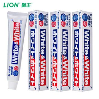 狮王/LION White&White 大白牙膏150g*3支