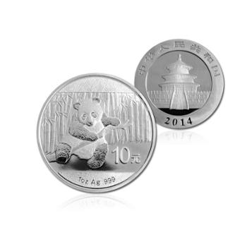 中国金币 2014年1盎司熊猫银币