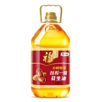 福临门 小榨炒香压榨一级花生油 5L