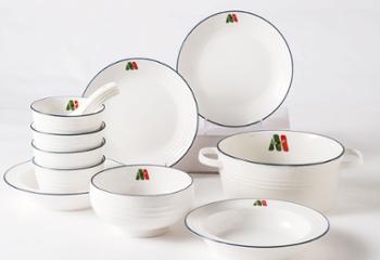 碗碟套装骨瓷餐具陶瓷盘子家用面碗汤碗半岛臻品