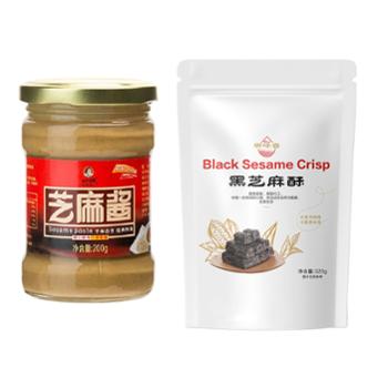 舆味香&nbsp;黑芝麻酥芝麻酱组合&nbsp;320g+200g